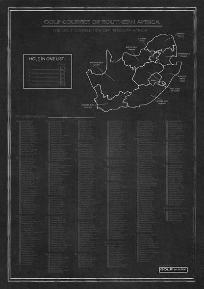 Limited Edition GM Course Bucketlist Poster Pre-Order