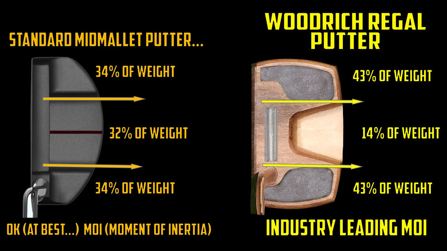 Padauk &Yellowheart Exotic Wood Putter