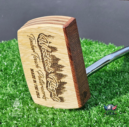 Bubinga & White Limba Wood Putter