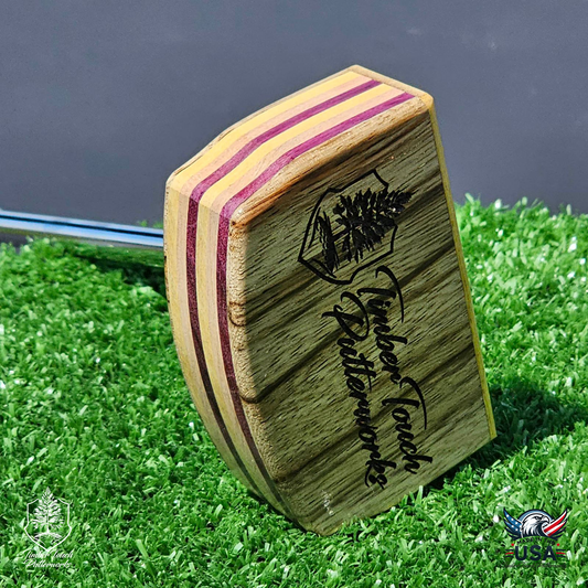 Black Limba Zebrawood exotic putter